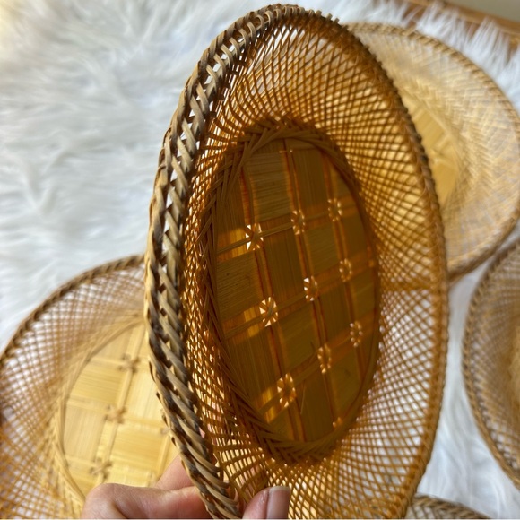 Vintage Boho Home Decor Set of 6 Plates Wall Art - Picture 5 of 9